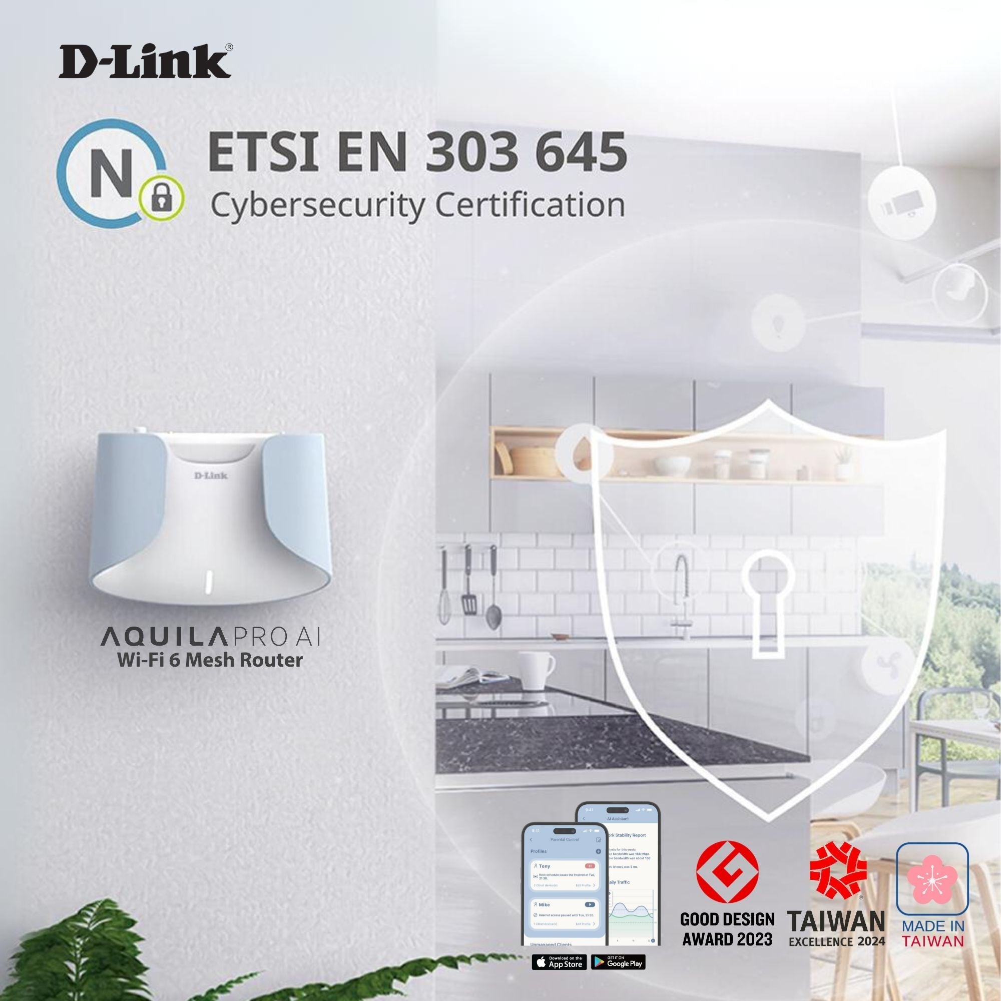 AX6000 Wi-Fi 6 Smart Mesh Router